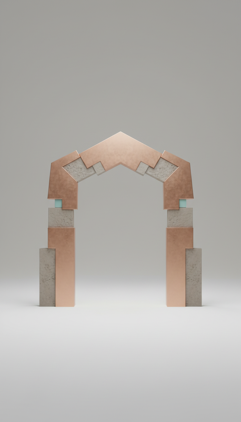 Modular Archway Set in Blush Copper