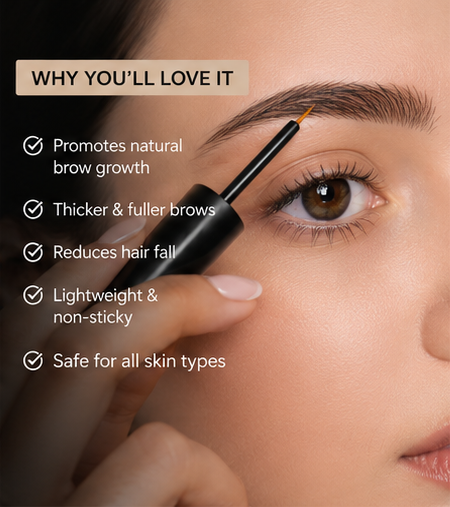 Lushful Lash Eyebrow Enhancement Growth Serum for Thicker and Fuller Brows Growth Serum (Pack of 1)