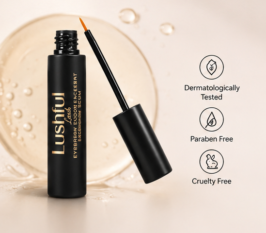 Lushful Lash Eyebrow Enhancement Growth Serum for Thicker and Fuller Brows Growth Serum (Pack of 1)